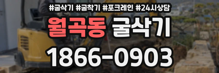 월곡동 굴삭기
