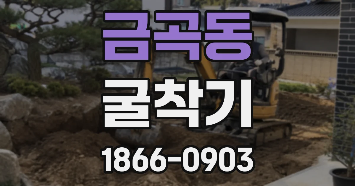 금곡동 굴착기