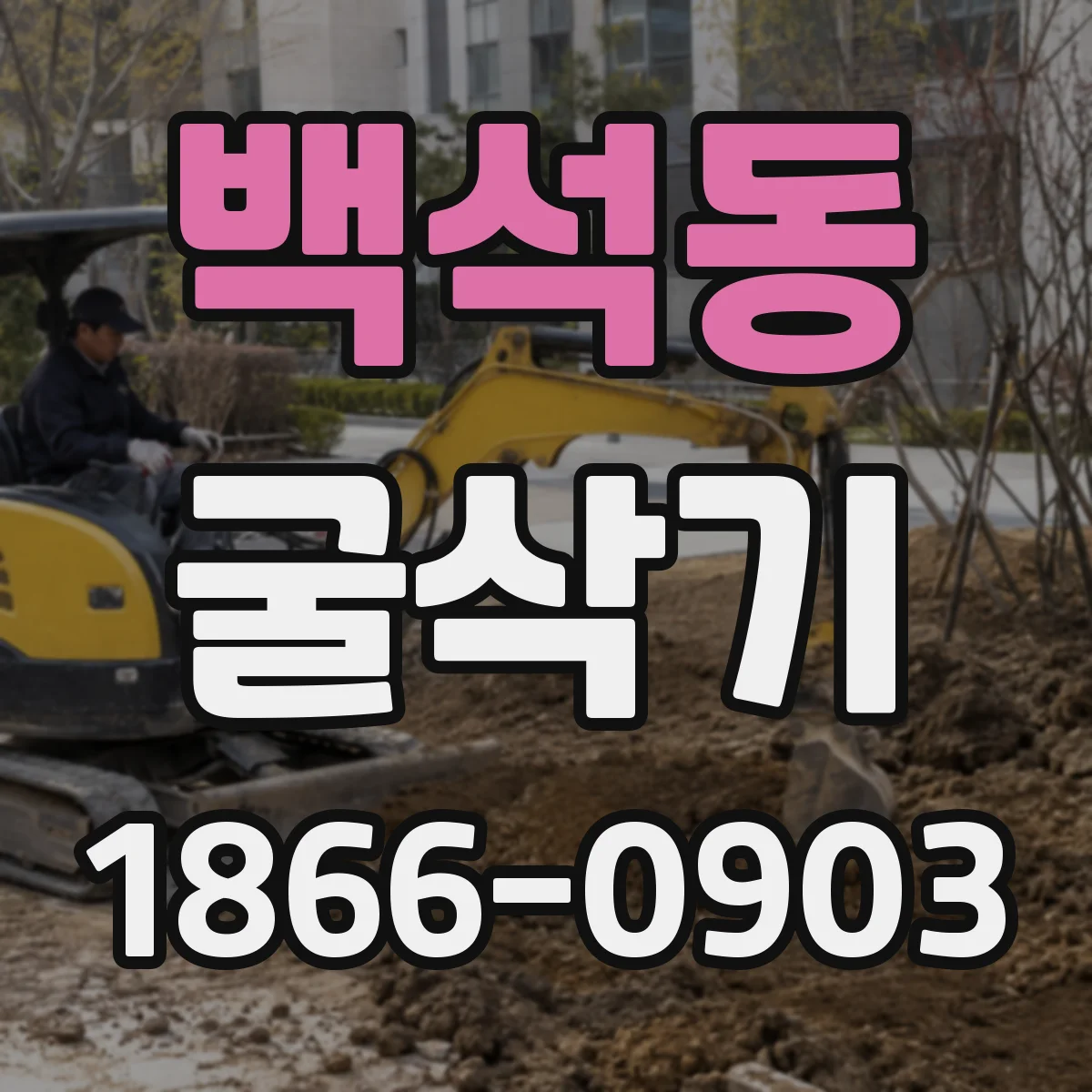 백석동 굴삭기
