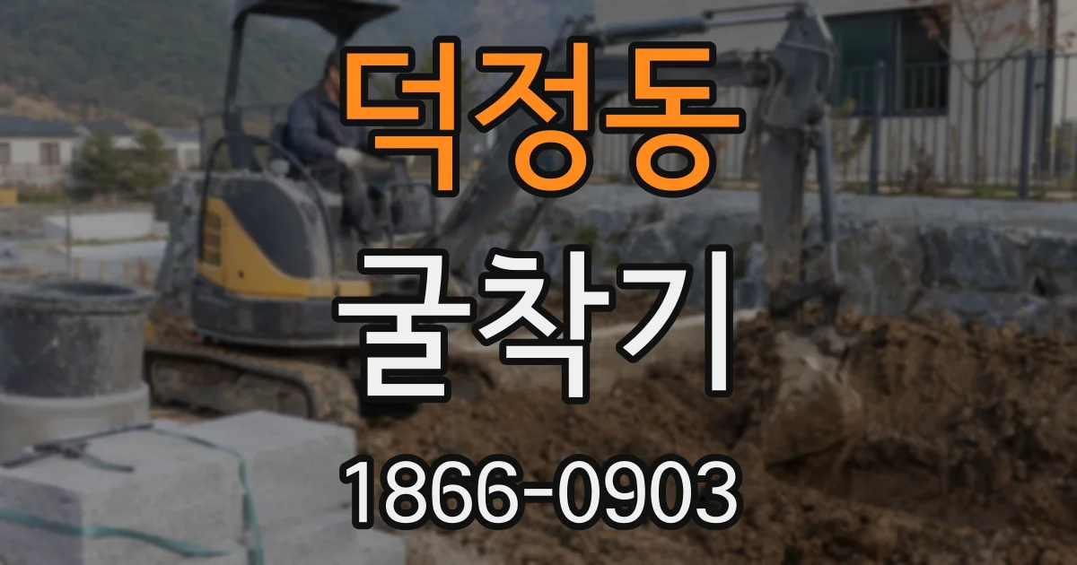 덕정동 굴착기