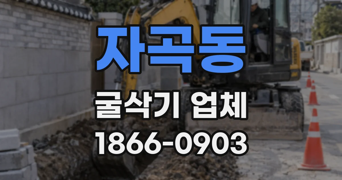자곡동 굴삭기 업체