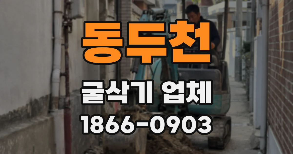 동두천 굴삭기 업체