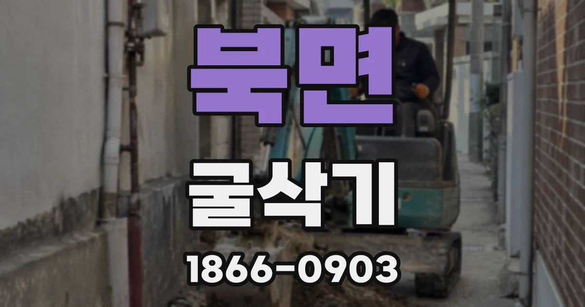 북면 굴삭기