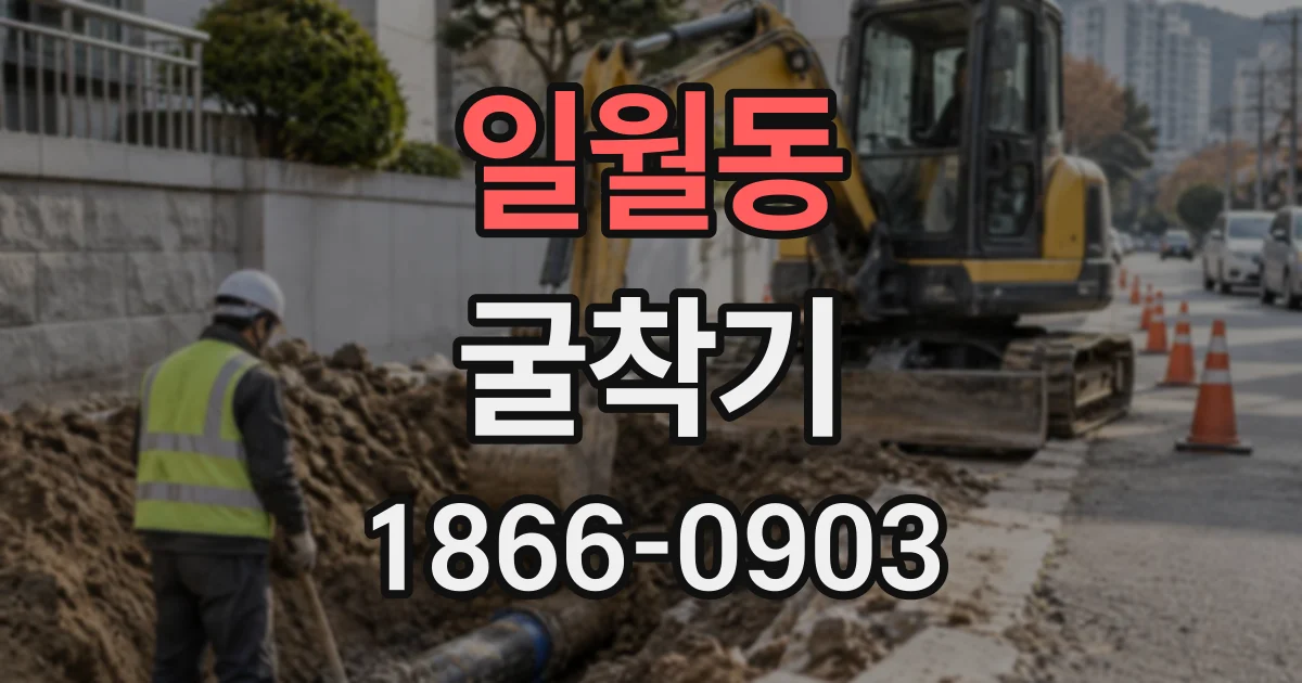 일월동 굴착기