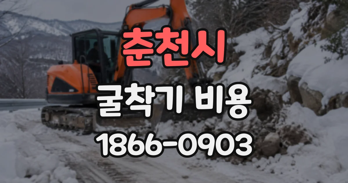춘천시 굴착기비용