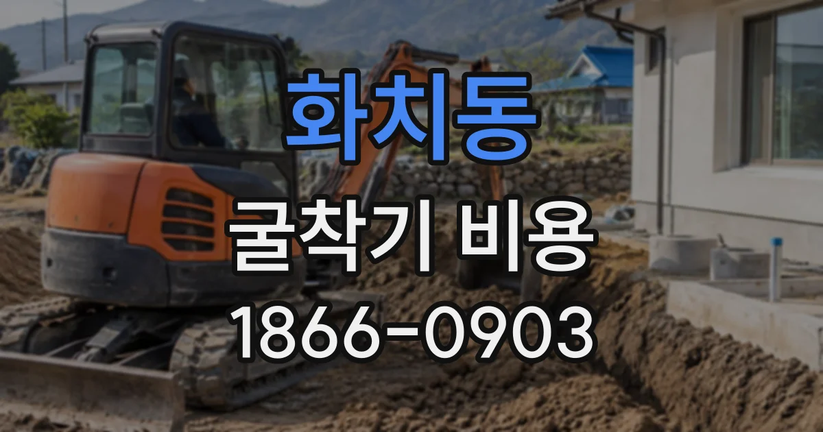 화치동 굴착기비용