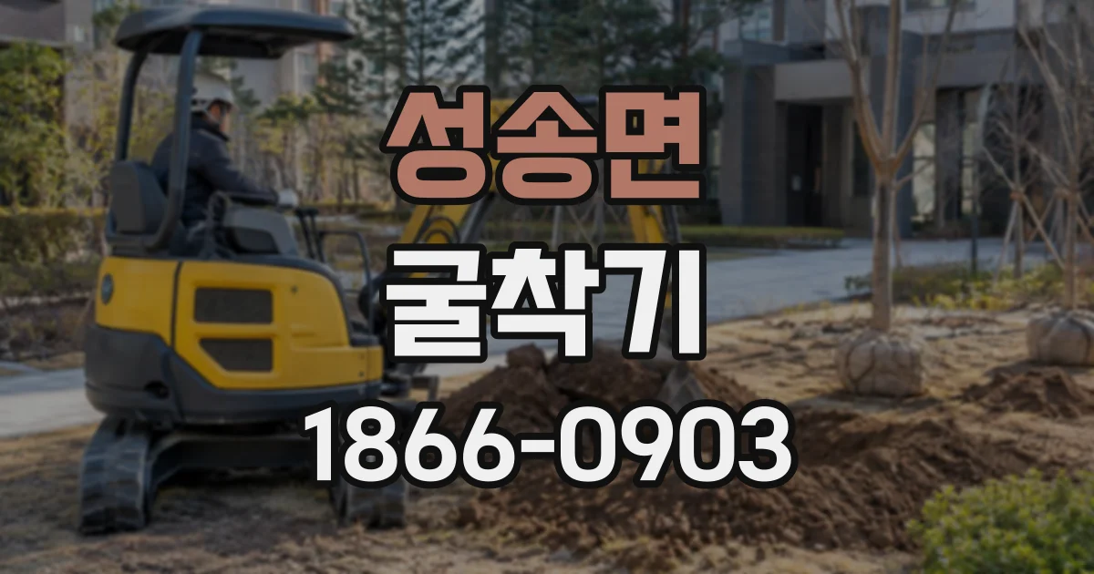 성송면 굴착기