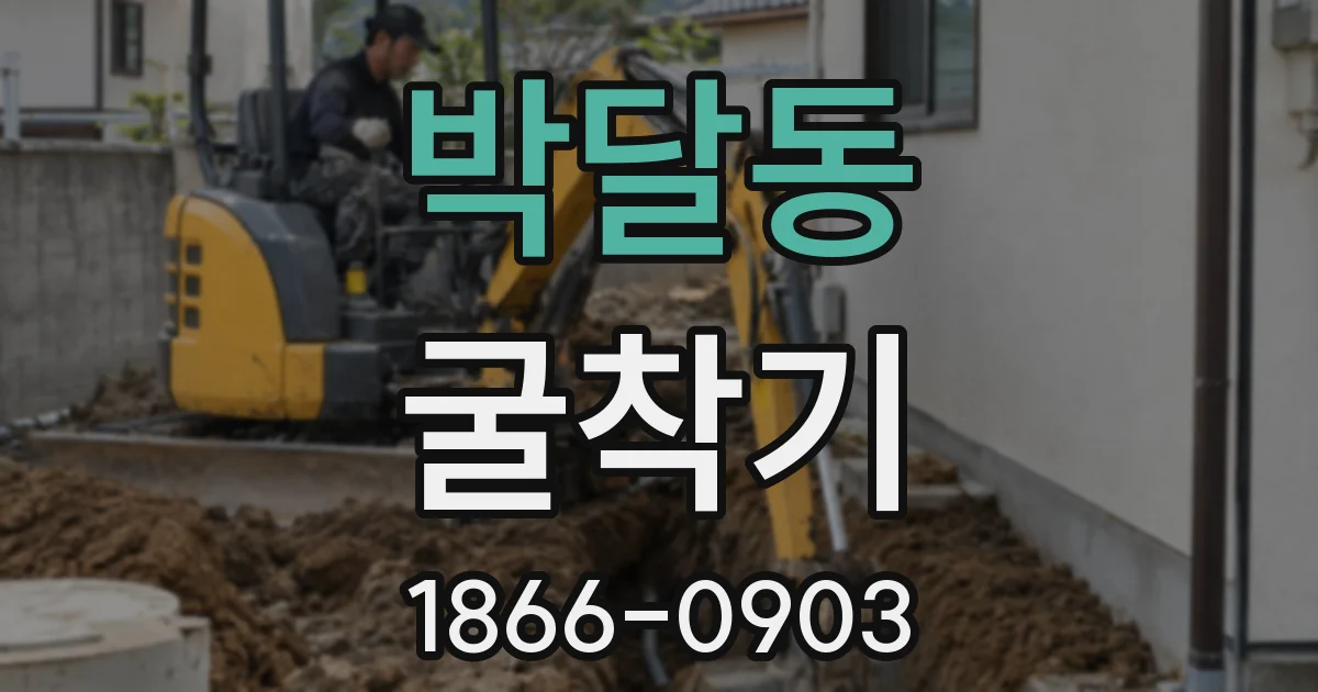 박달동 굴착기