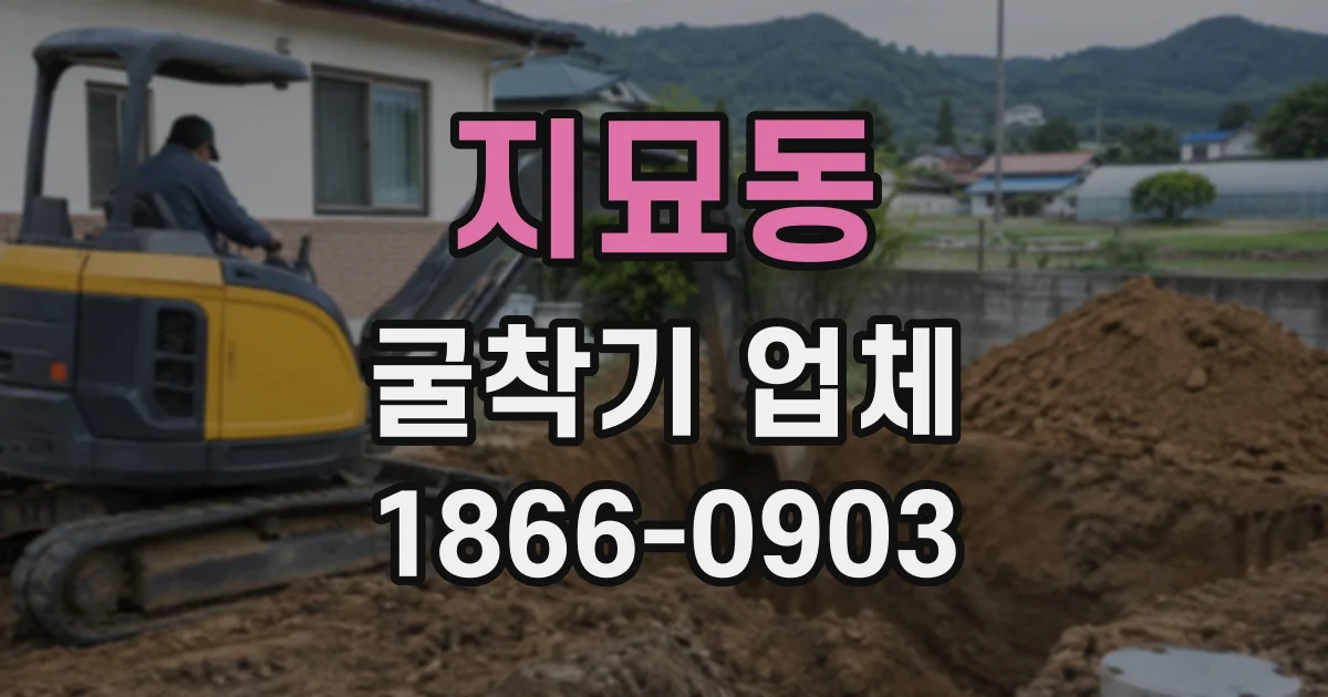 지묘동 굴착기업체