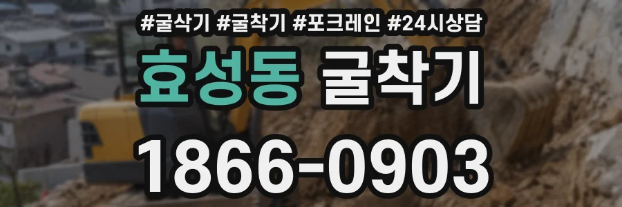 효성동 굴착기