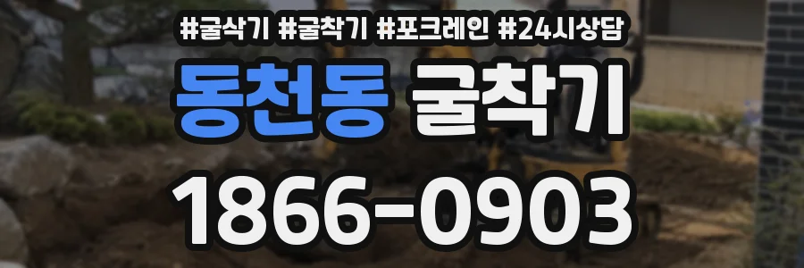 동천동 굴착기