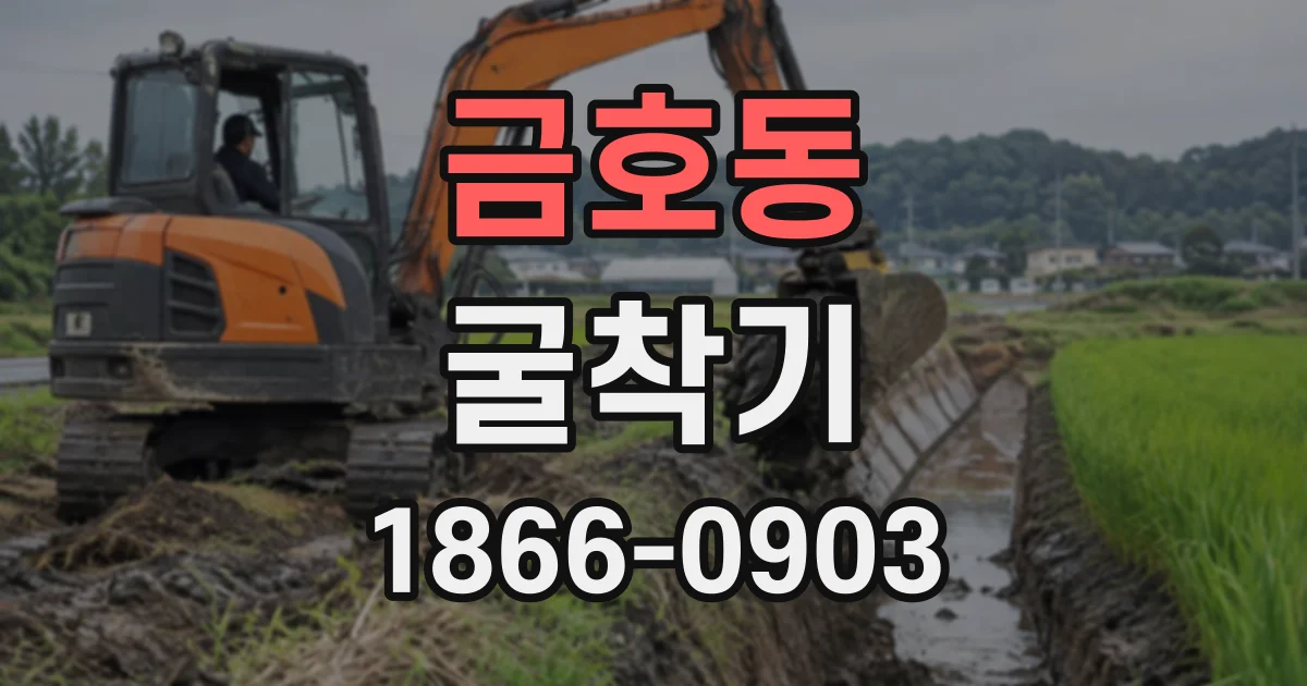 금호동 굴착기