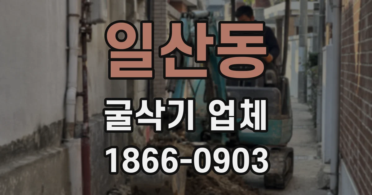 일산동 굴삭기 업체