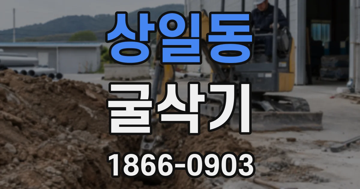 상일동 굴삭기