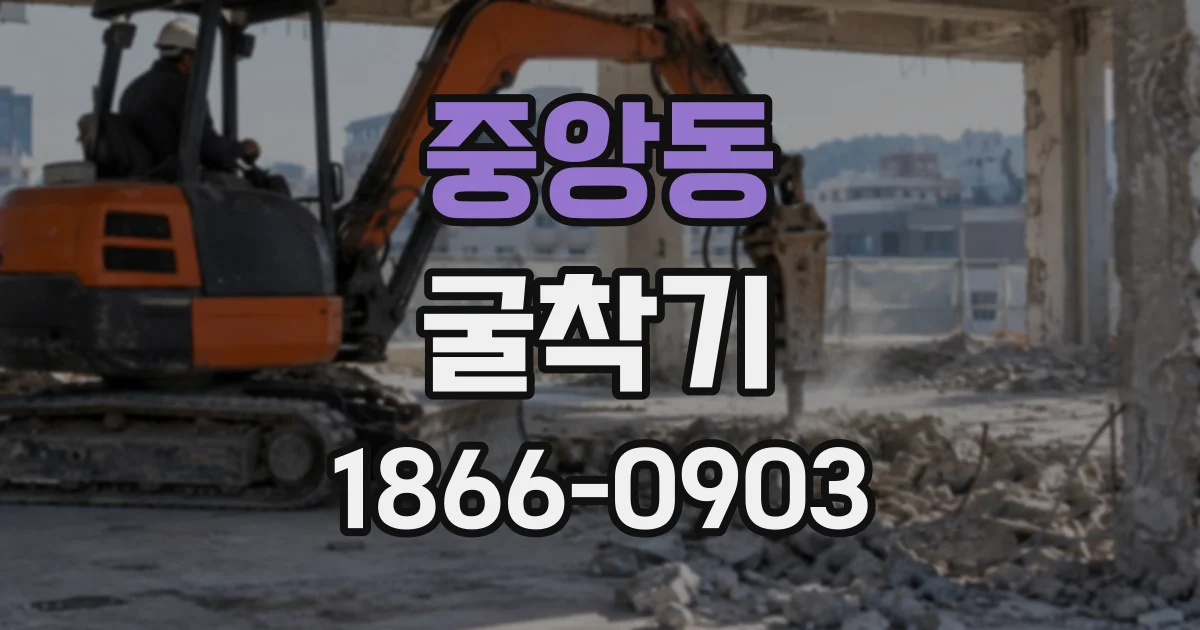 중앙동 굴착기