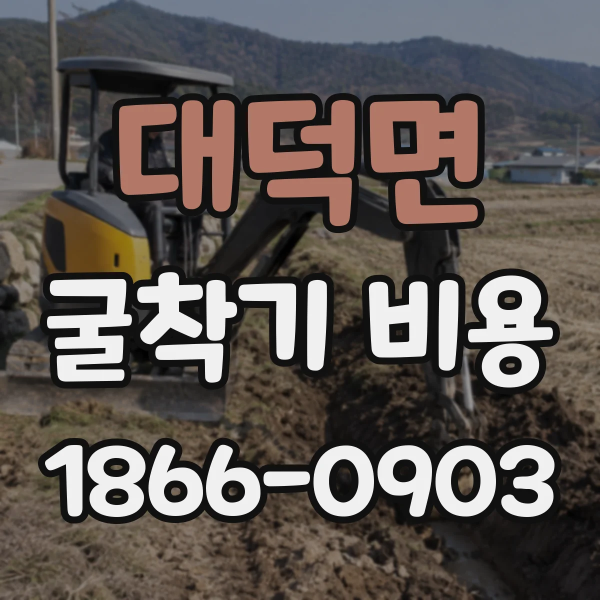 대덕면 굴착기 비용