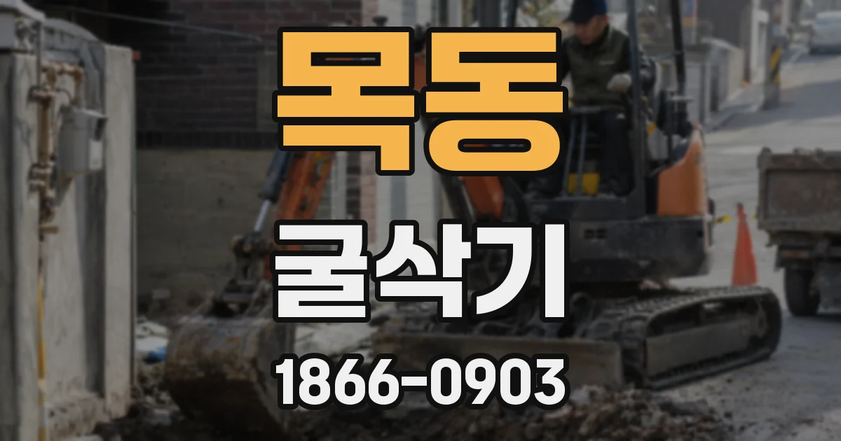 목동 굴삭기