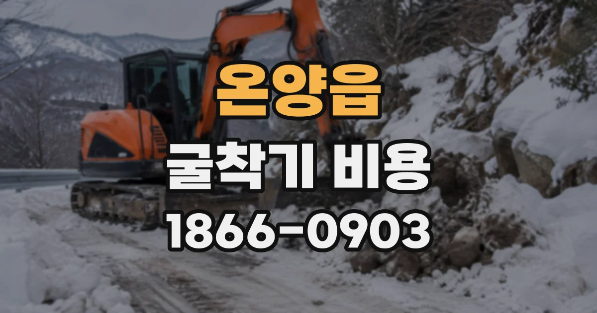 온양읍 굴착기비용
