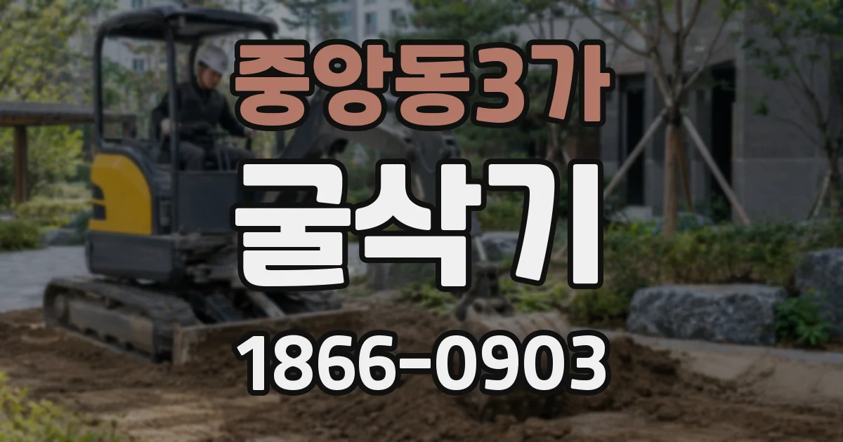 중앙동3가 굴삭기