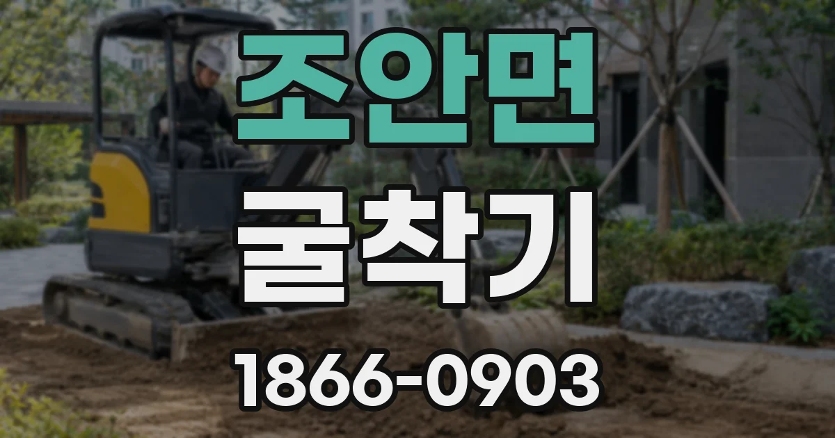 조안면 굴착기