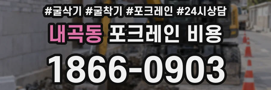 내곡동 포크레인 비용