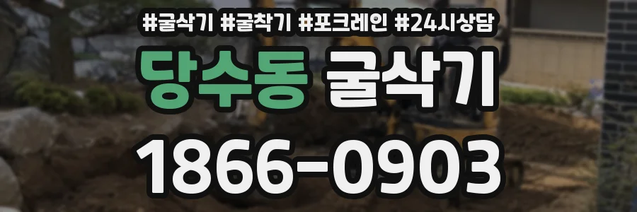 당수동 굴삭기