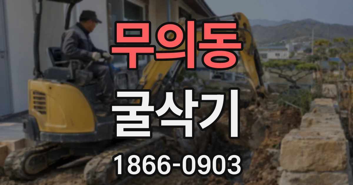 무의동 굴삭기