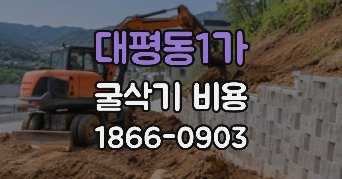 대평동1가 굴삭기비용