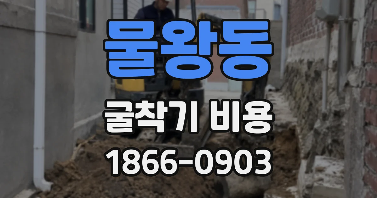 물왕동 굴착기 비용