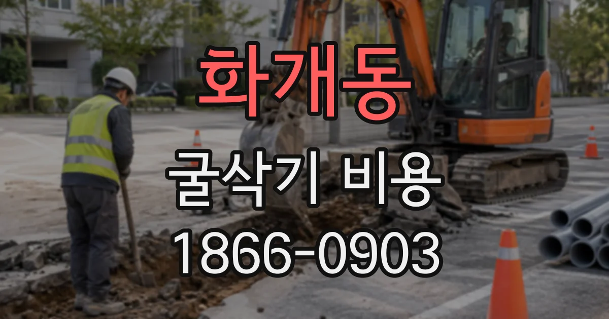 화개동 굴삭기비용