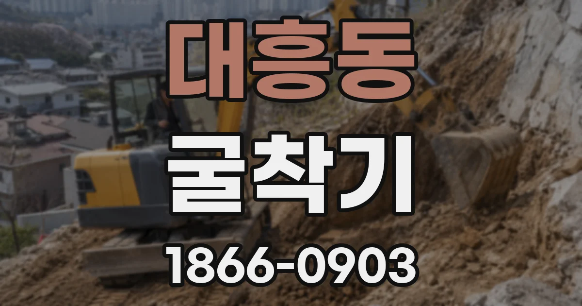 대흥동 굴착기