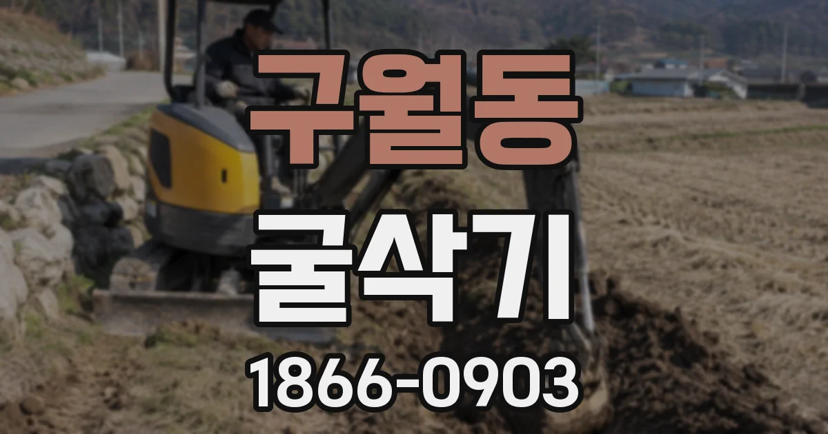 구월동 굴삭기