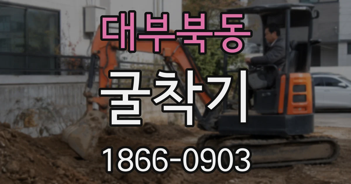 대부북동 굴착기