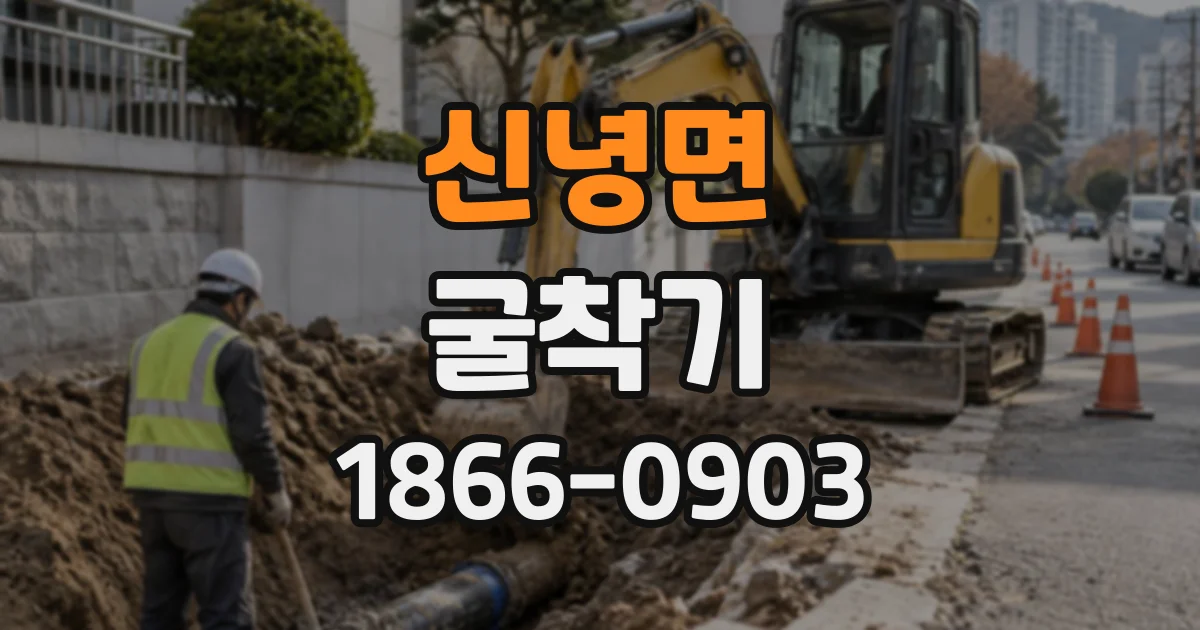 신녕면 굴착기