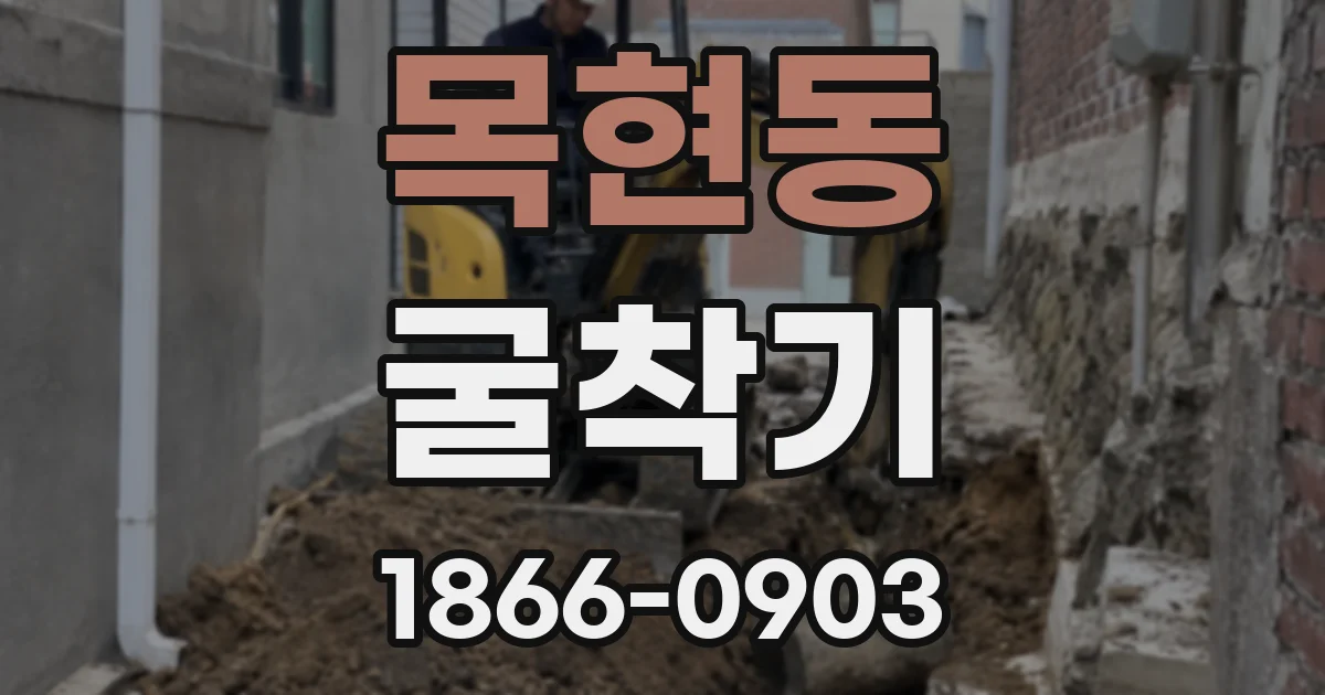 목현동 굴착기
