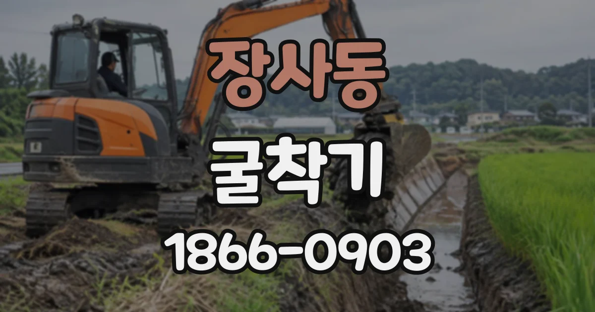 장사동 굴착기