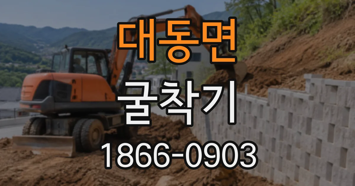 대동면 굴착기