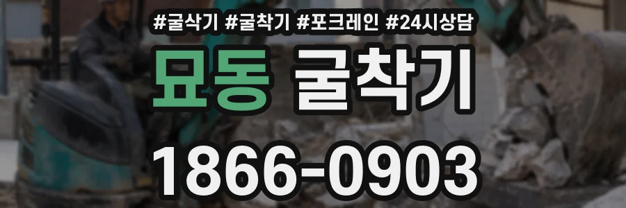 묘동 굴착기