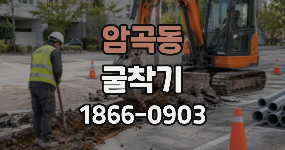 암곡동 굴착기