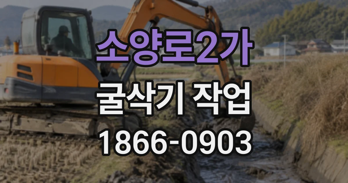 소양로2가 굴삭기작업