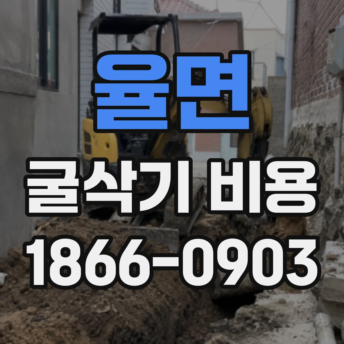 율면 굴삭기 비용