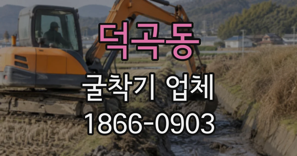 덕곡동 굴착기업체