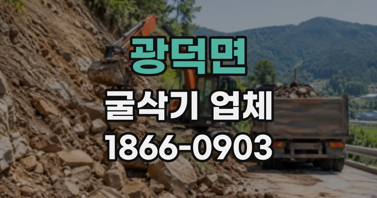 광덕면 굴삭기업체