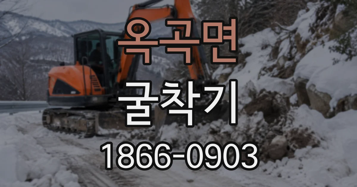 옥곡면 굴착기