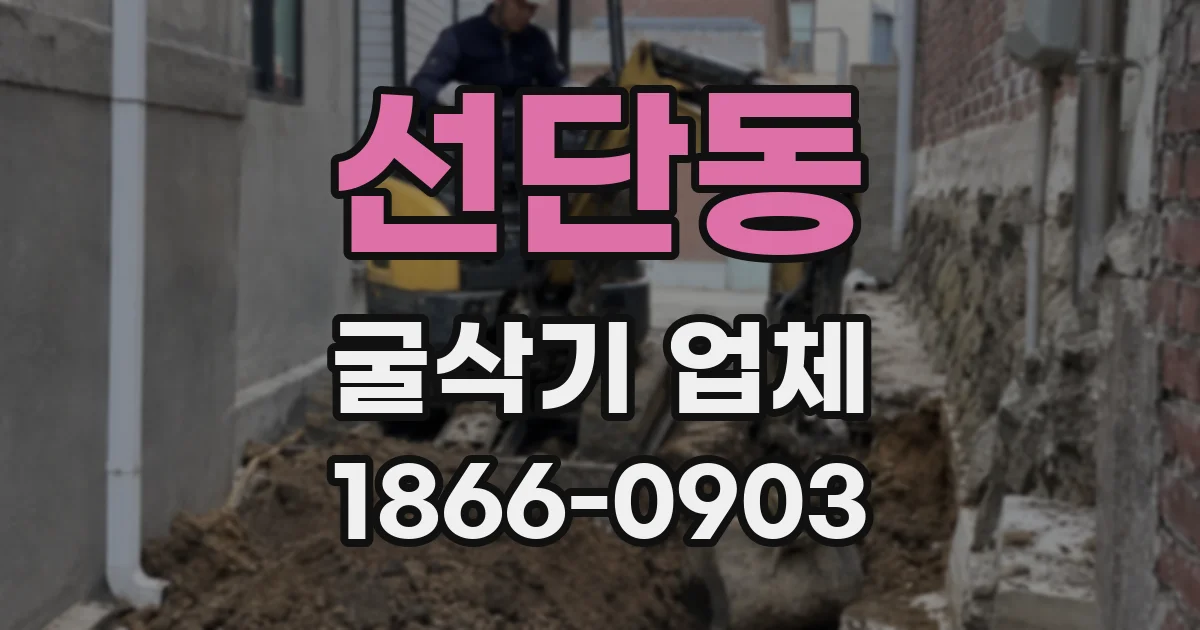 선단동 굴삭기 업체