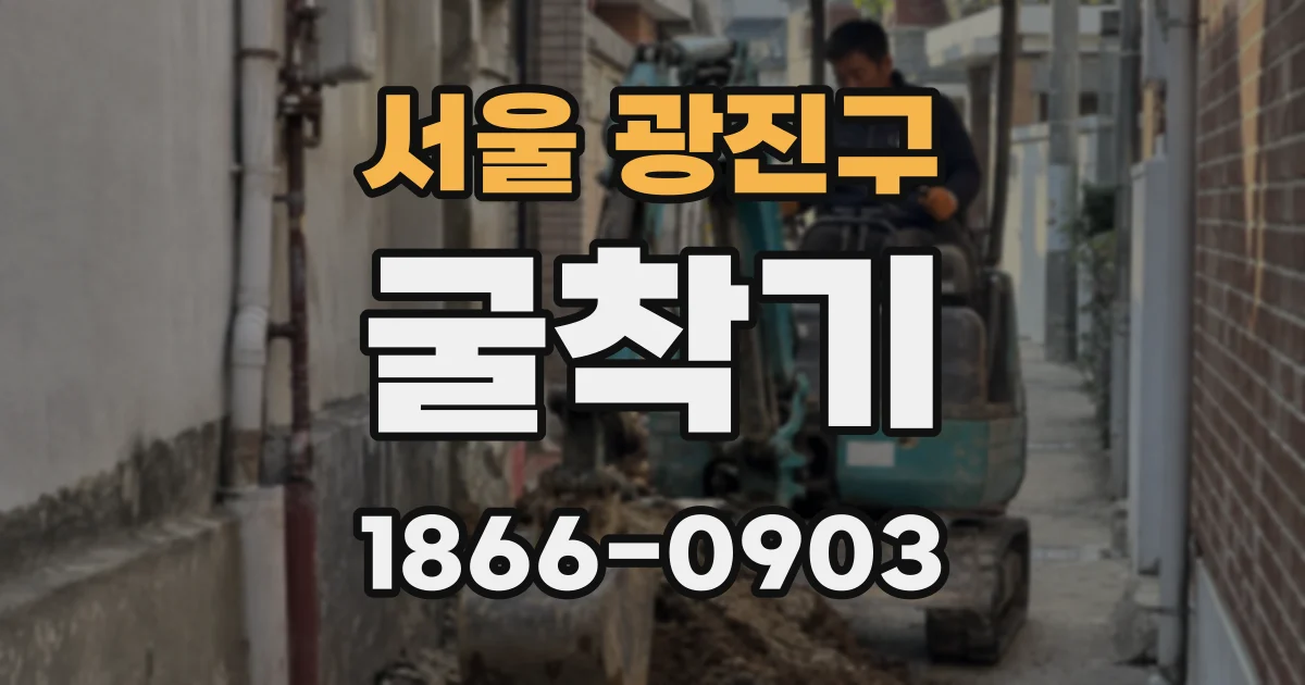 서울 광진구 굴착기