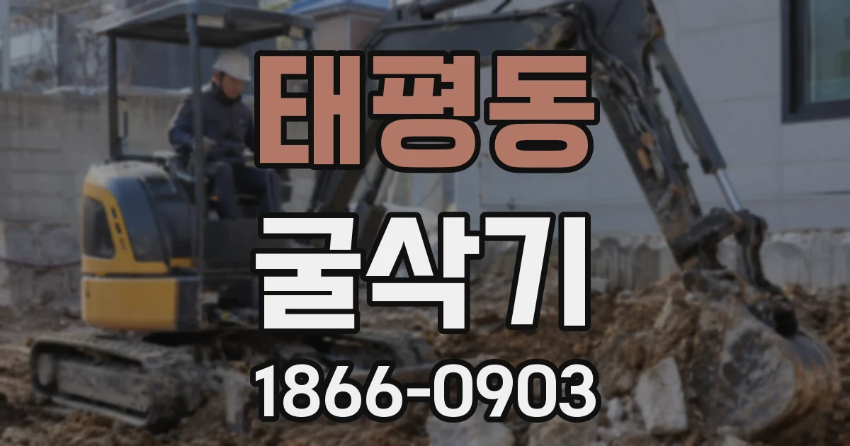 태평동 굴삭기