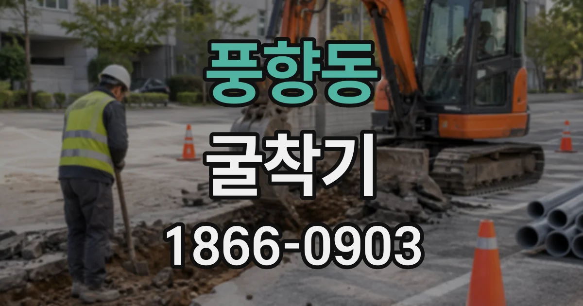 풍향동 굴착기