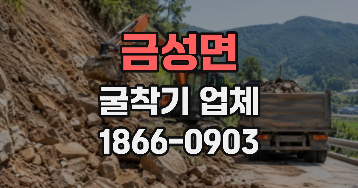 금성면 굴착기업체
