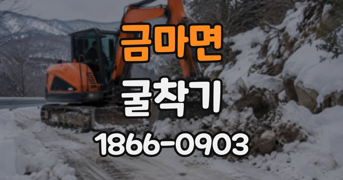 금마면 굴착기 좁은 진입로 현장에 반입하는 방법